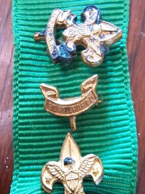 3 Vintage Boy Scouts of America (BSA) Parent / Mother's Advancement Pin Lot
